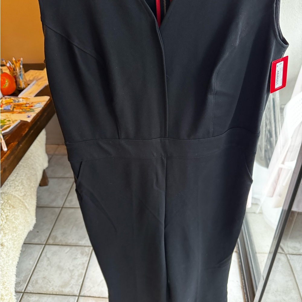 NWT SPANX Black V-Neck Jumpsuit - Picture 6 of 8